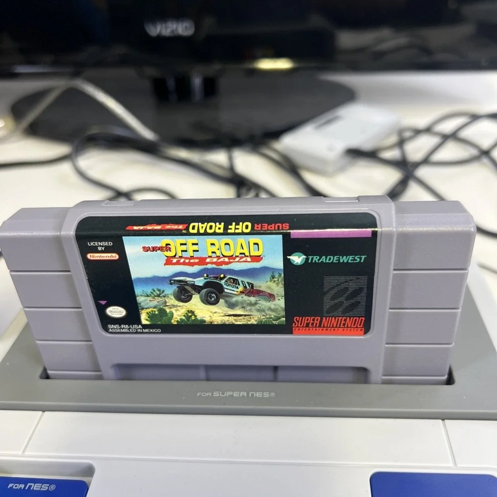 Tradewest Super Off Road: The Baja Super Nintendo SNES Racing Box Manual